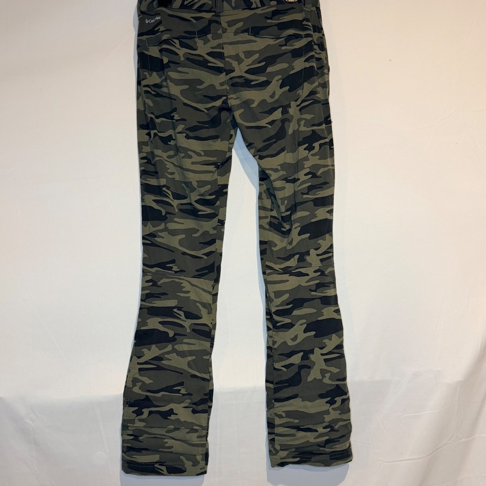 Columbia Womens Camo Omni-Shield Roll Up Hiking Pants Green Camouflage Size 6 - Picture 7 of 9